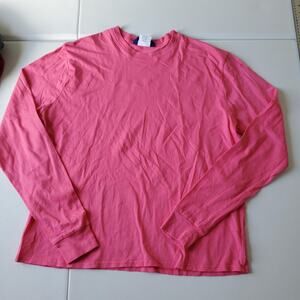 Outdoor Voices Pink Long Sleeve Tee 100% Cotton Size Small